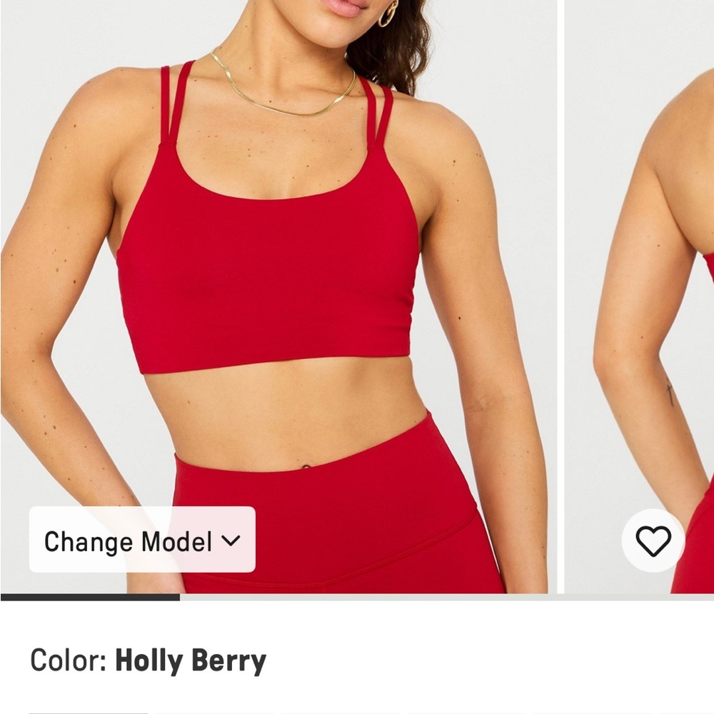 Fabletics Holly Berry Double Strap Sports Bra